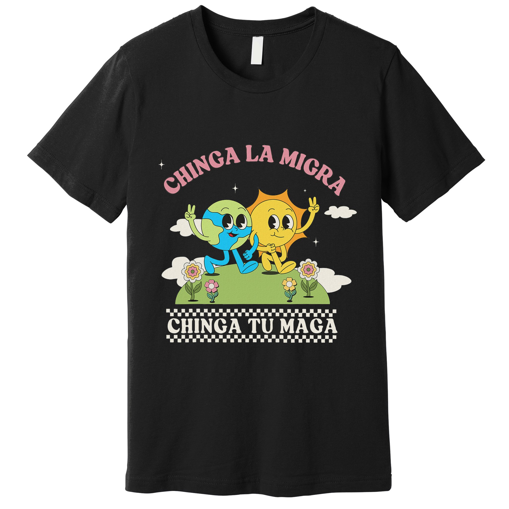 Retro Chinga La Migra Chinga Tu Maga Premium T-Shirt