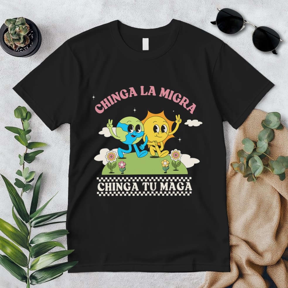Retro Chinga La Migra Chinga Tu Maga Premium T-Shirt