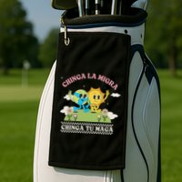 Retro Chinga La Migra Chinga Tu Maga Golf Towel