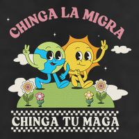 Retro Chinga La Migra Chinga Tu Maga Golf Towel