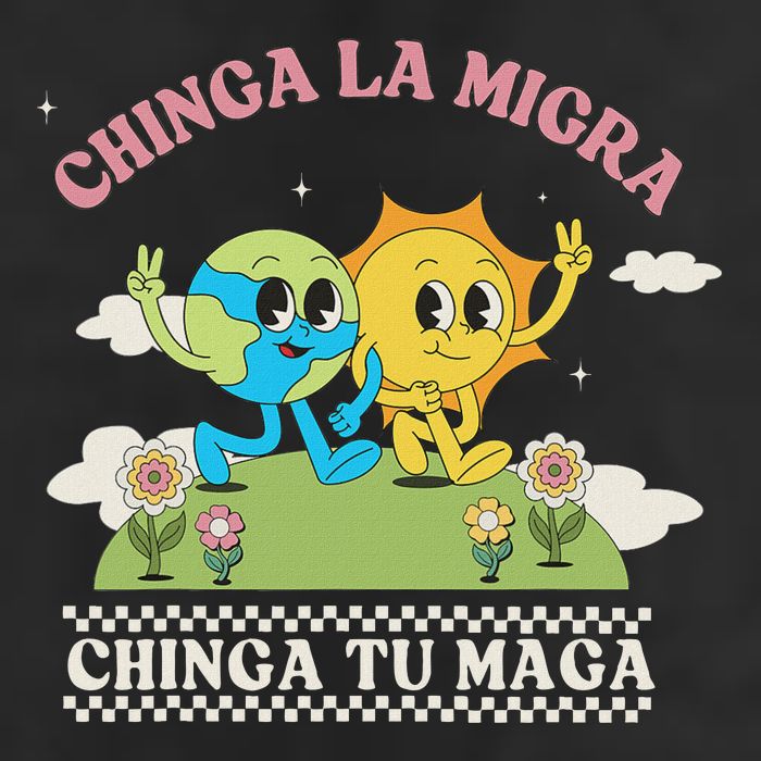 Retro Chinga La Migra Chinga Tu Maga Golf Towel