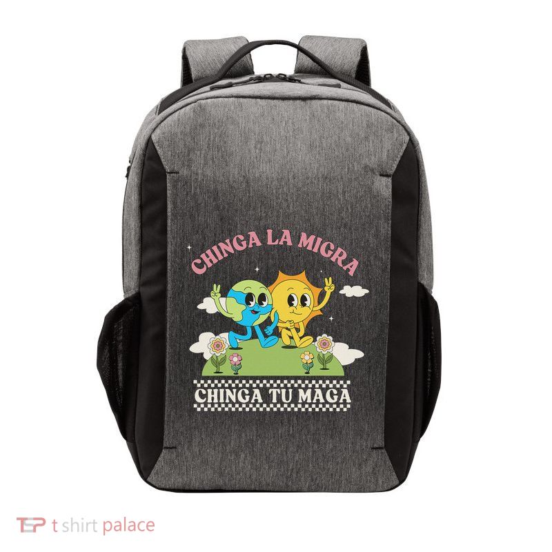 Retro Chinga La Migra Chinga Tu Maga Vector Backpack