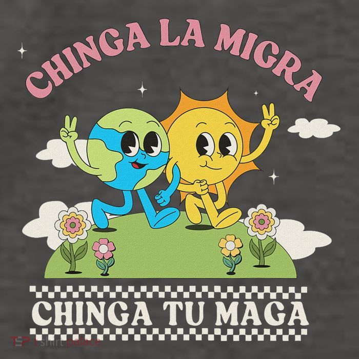 Retro Chinga La Migra Chinga Tu Maga Vector Backpack