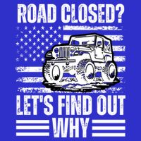 Road Closed? LetS Find Out Why Vintage Usa Flag Gift Button
