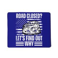 Road Closed? LetS Find Out Why Vintage Usa Flag Gift Mousepad