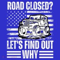 Road Closed? LetS Find Out Why Vintage Usa Flag Gift Kids T-Shirt