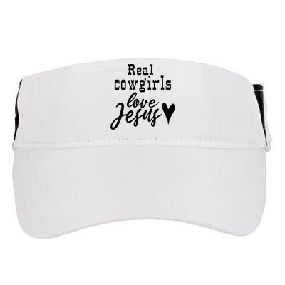 Real Cowgirls Love Jesus Christian Western Cowgirl Adult Drive Performance Visor