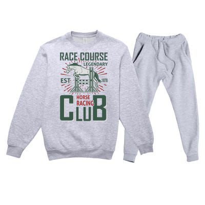 Race Course Legendary Horse Racing Club Premium Crewneck Sweatsuit Set