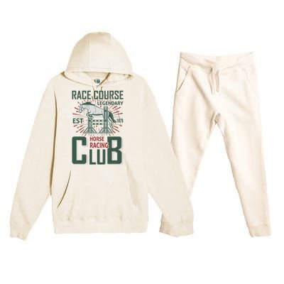 Race Course Legendary Horse Racing Club Premium Hooded Sweatsuit Set