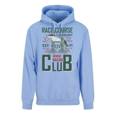 Race Course Legendary Horse Racing Club Unisex Surf Hoodie