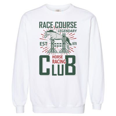 Race Course Legendary Horse Racing Club Garment-Dyed Sweatshirt