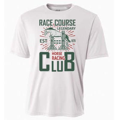 Race Course Legendary Horse Racing Club Cooling Performance Crew T-Shirt