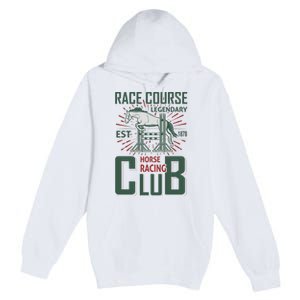 Race Course Legendary Horse Racing Club Premium Pullover Hoodie