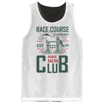 Race Course Legendary Horse Racing Club Mesh Reversible Basketball Jersey Tank