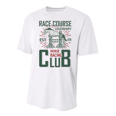 Race Course Legendary Horse Racing Club Performance Sprint T-Shirt