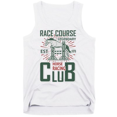 Race Course Legendary Horse Racing Club Tank Top