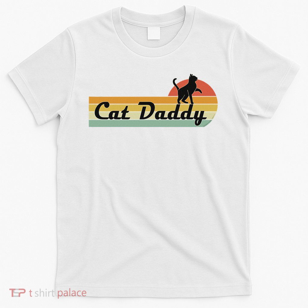 Retro Cat Lovers Cat Daddy T-Shirt