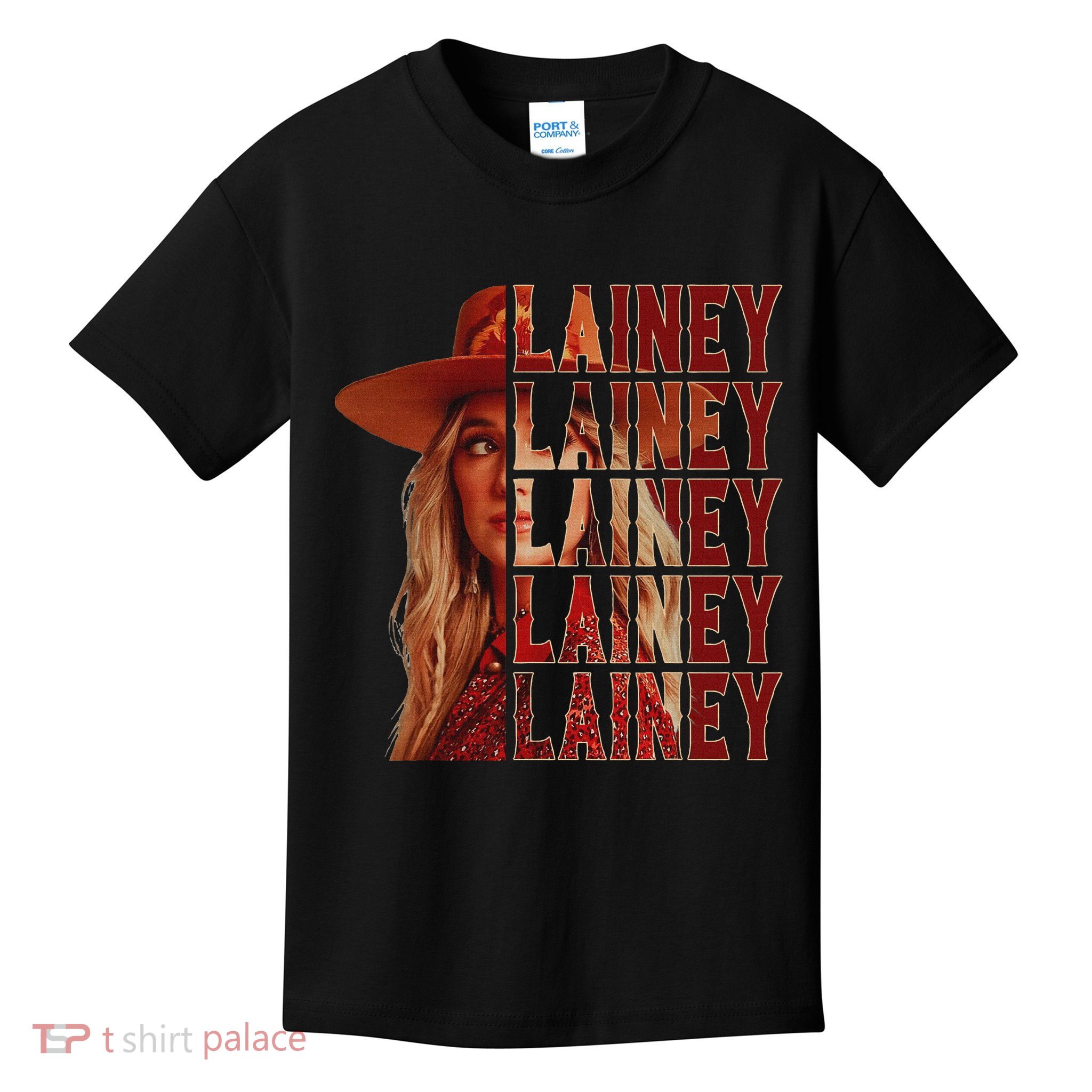 Retro Cowgirl Lainey First Name Personalized Western Cowgirl  Kids T-Shirt