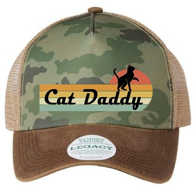 Retro Cat Lovers Cat Daddy Legacy Tie Dye Trucker Hat