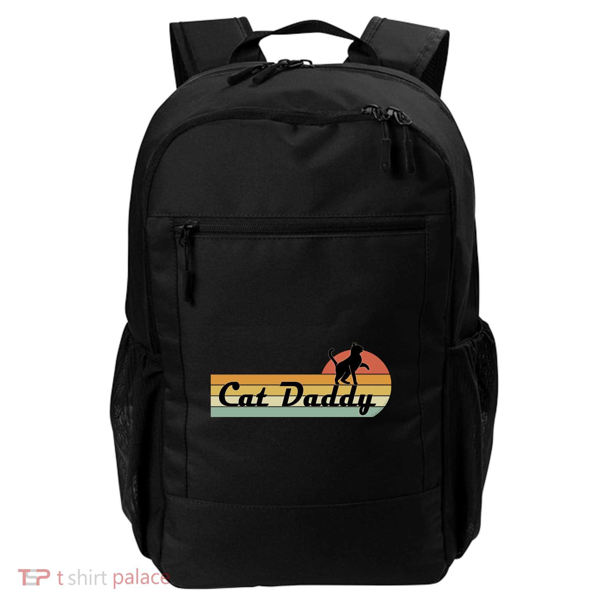 Retro Cat Lovers Cat Daddy Daily Commute Backpack