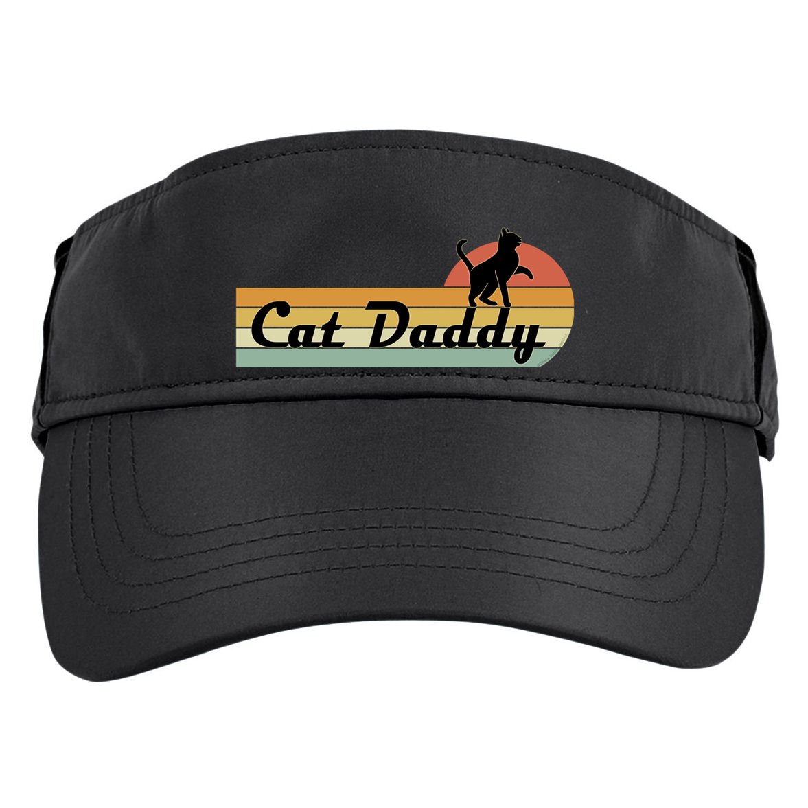Retro Cat Lovers Cat Daddy Adult Drive Performance Visor