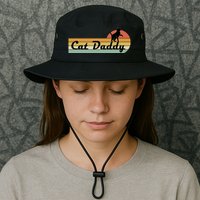 Retro Cat Lovers Cat Daddy Bucket Hat