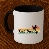Retro Cat Lovers Cat Daddy Mug