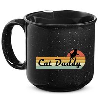 Retro Cat Lovers Cat Daddy 15oz Campfire Ceramic Mug