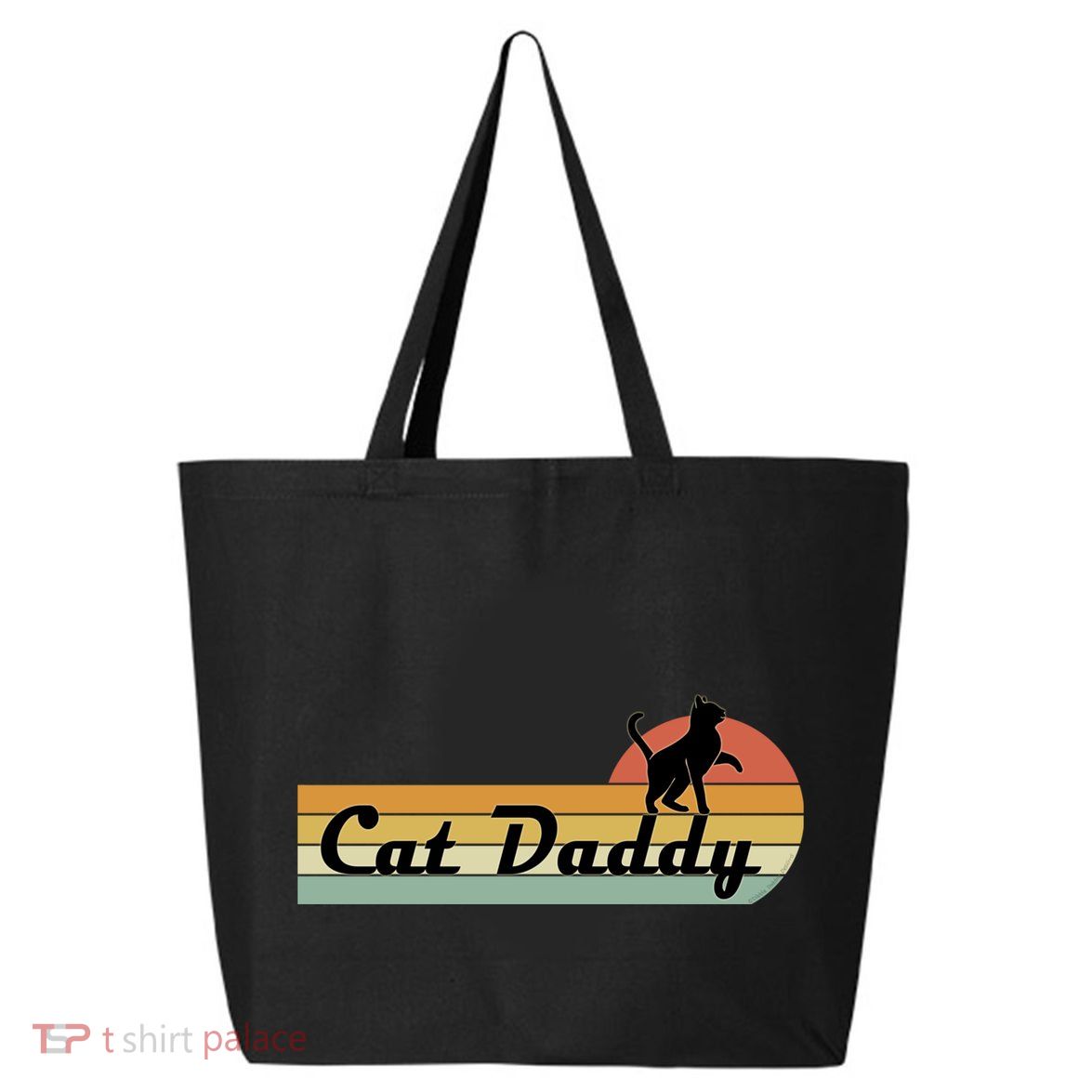 Retro Cat Lovers Cat Daddy 25L Jumbo Tote