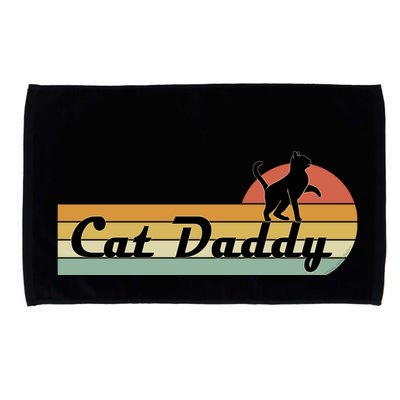 Retro Cat Lovers Cat Daddy Microfiber Hand Towel