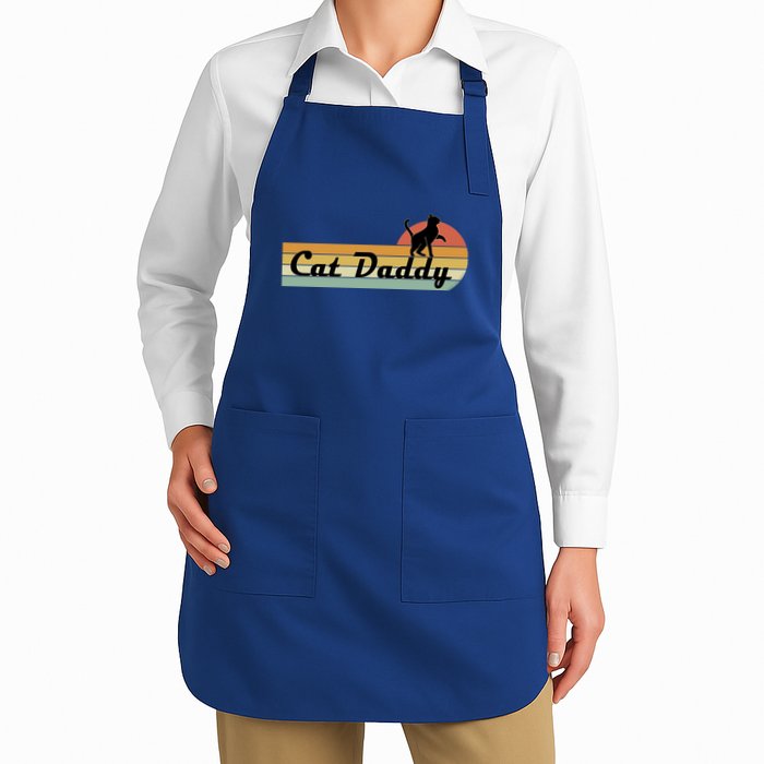 Retro Cat Lovers Cat Daddy Apron