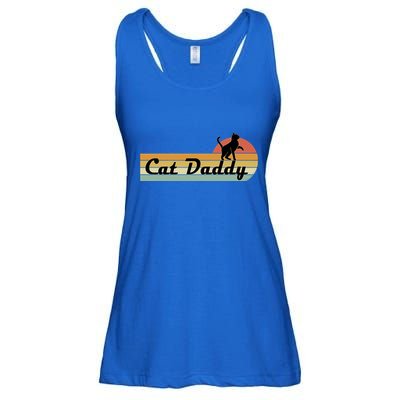 Retro Cat Lovers Cat Daddy Ladies Essential Flowy Tank