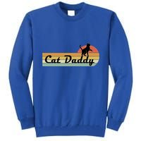 Retro Cat Lovers Cat Daddy Tall Sweatshirt
