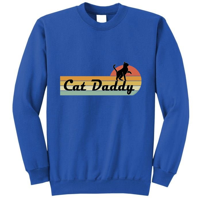 Retro Cat Lovers Cat Daddy Tall Sweatshirt