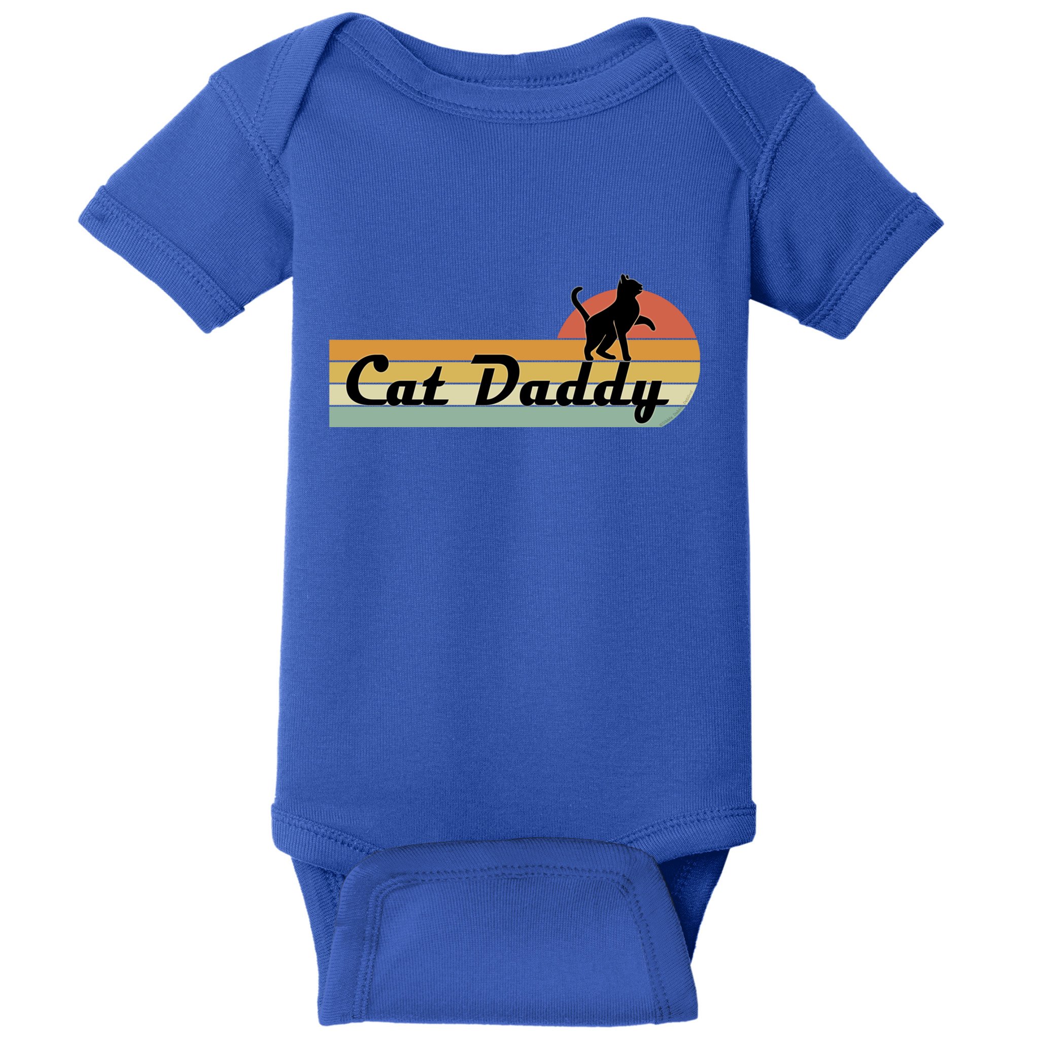 Retro Cat Lovers Cat Daddy Baby Bodysuit