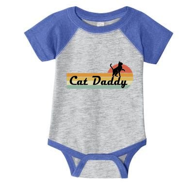 Retro Cat Lovers Cat Daddy Infant Baby Jersey Bodysuit
