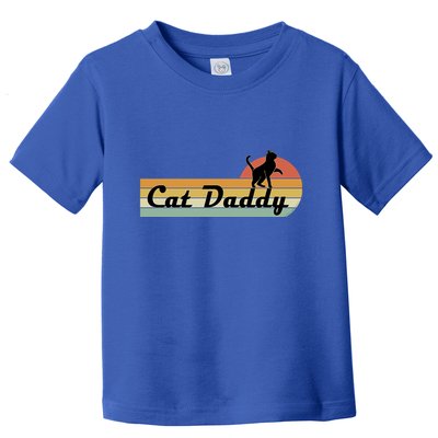 Retro Cat Lovers Cat Daddy Toddler T-Shirt
