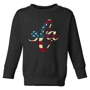 Retro Comma La Kamala Harris 2024 Gift Toddler Sweatshirt