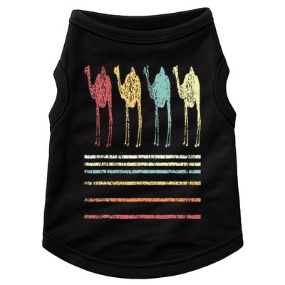 Retro Camel Lover Funny Camel Vintage Doggie Tank