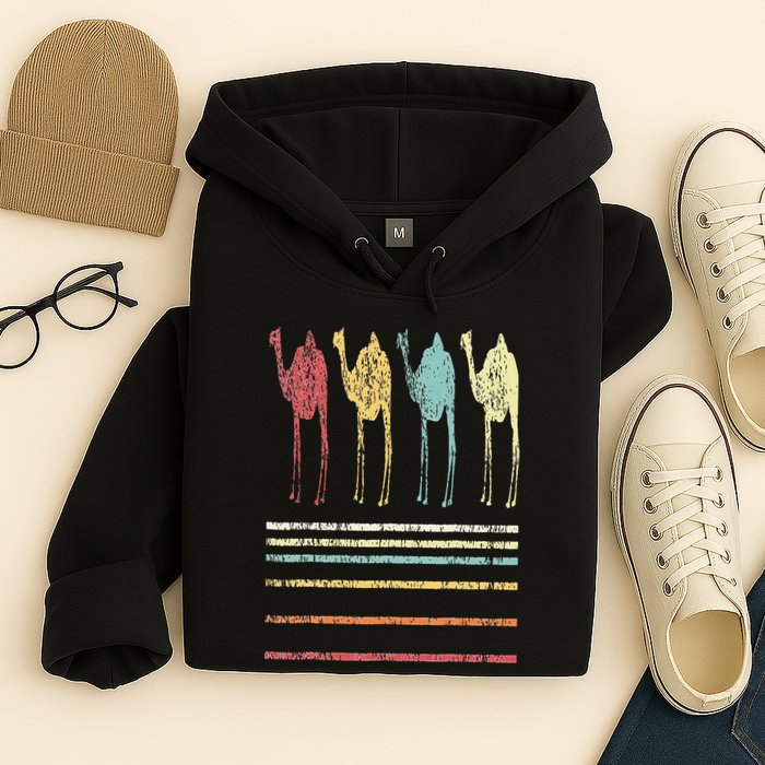 Retro Camel Lover Funny Camel Vintage Hoodie
