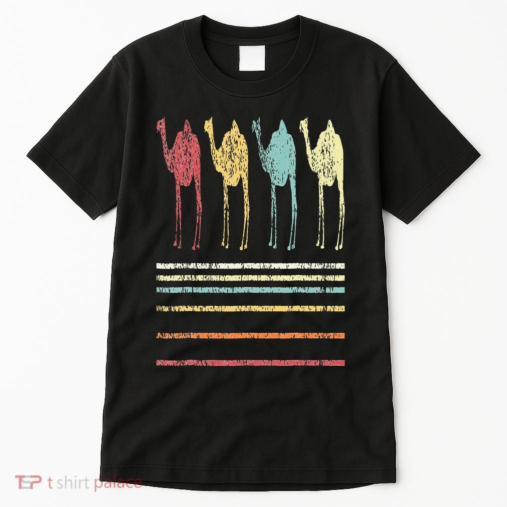 Retro Camel Lover Funny Camel Vintage Tall T-Shirt