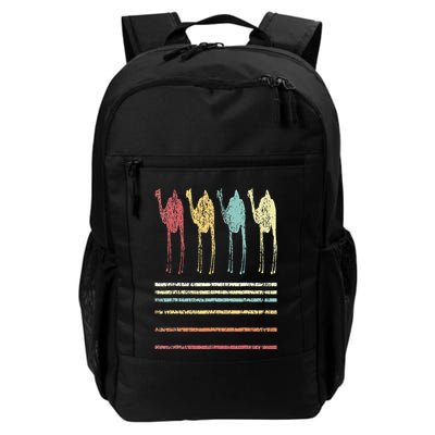 Retro Camel Lover Funny Camel Vintage Backpack