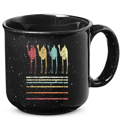 Retro Camel Lover Funny Camel Vintage 15oz Campfire Ceramic Mug