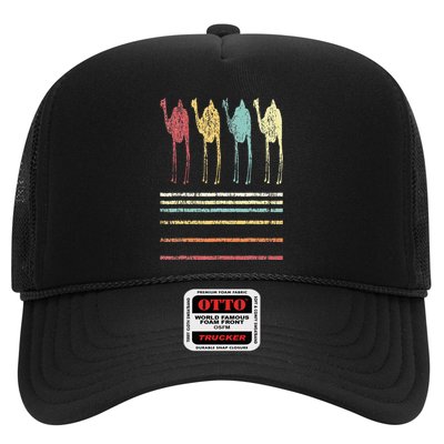 Retro Camel Lover Funny Camel Vintage Trucker Hat
