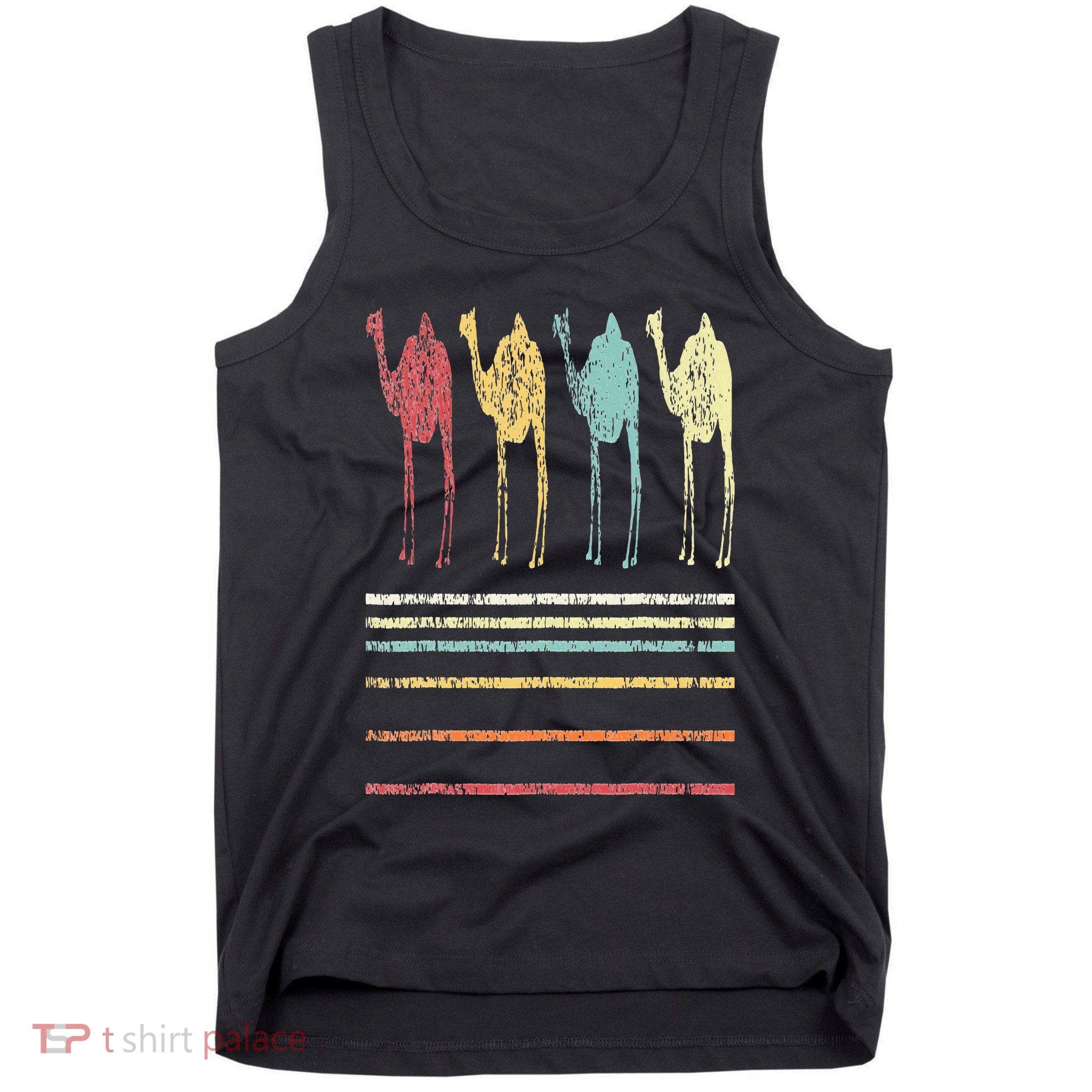 Retro Camel Lover Funny Camel Vintage Tank Top
