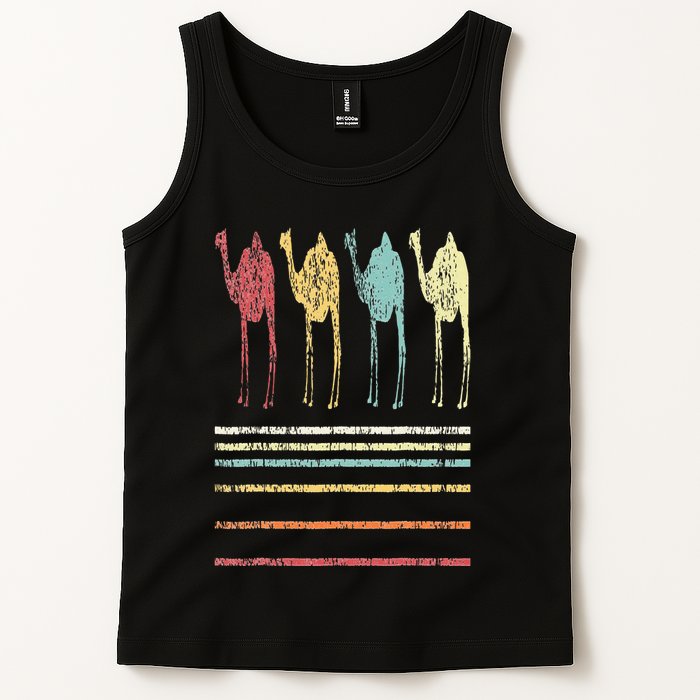 Retro Camel Lover Funny Camel Vintage Tank Top