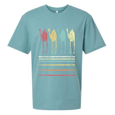 Retro Camel Lover Funny Camel Vintage Sueded Cloud Jersey T-Shirt