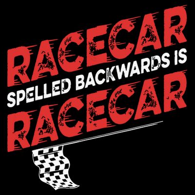 Race Car Lovers Car Racing Apparel Racecar Spelled Backwards T-Shirt