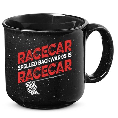 Race Car Lovers Car Racing Apparel Racecar Spelled Backwards 15oz Campfire Ceramic Mug