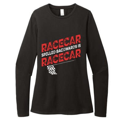 Race Car Lovers Car Racing Apparel Racecar Spelled Backwards Womens CVC Long Sleeve Shirt